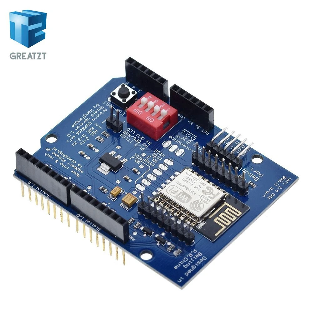 ESP8266 ESP-12E UART wifi беспроводной Щит макетная плата для Arduino UNO R3 электрические платы модули один