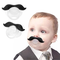 tyy 1pcs spoof beard pacifier food grade silicone funny baby dummy nipple teethers toddler orthodontic soothers teat baby gift