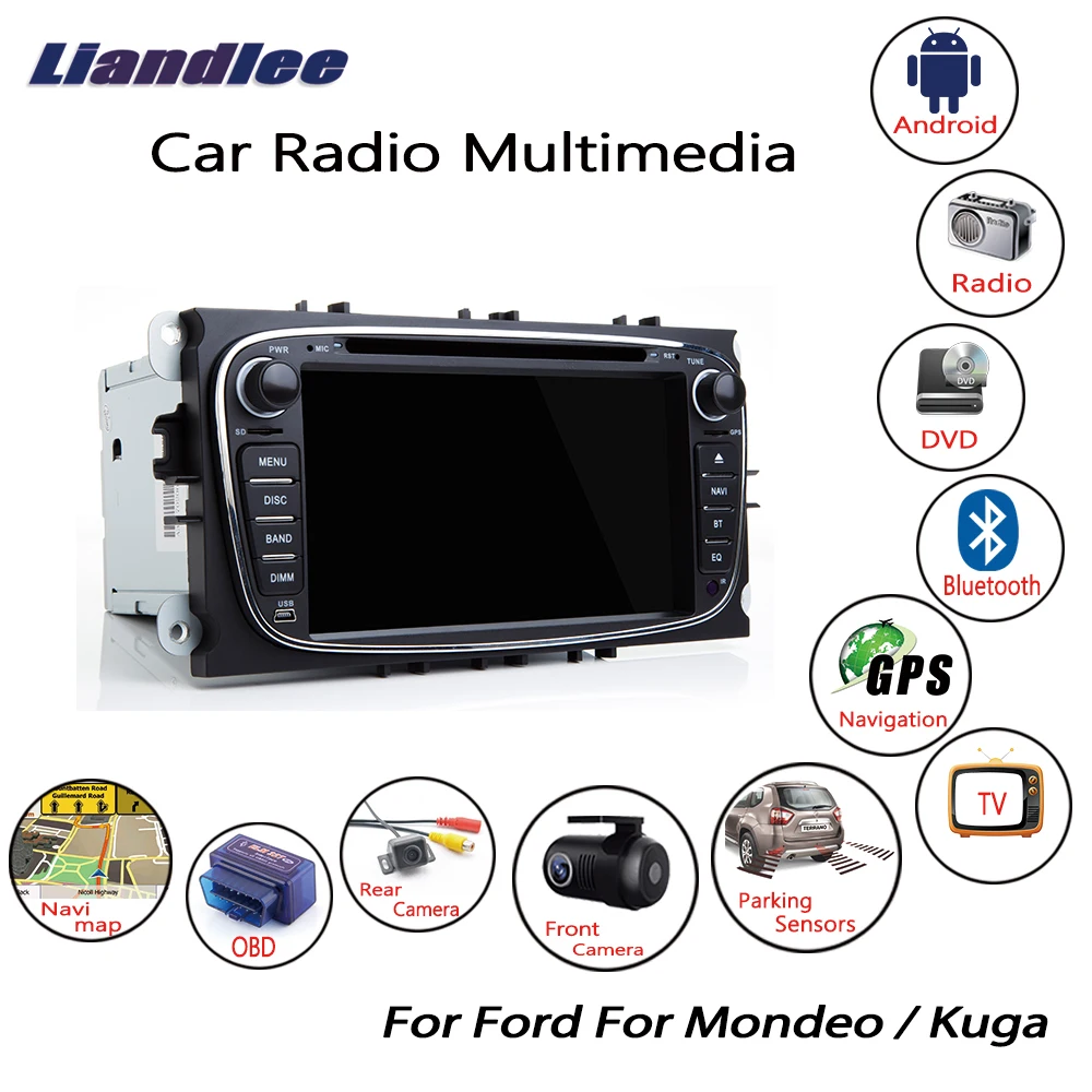 Автомагнитола для Ford Mondeo/Kuga 2007 2008 2009 2010 2011 2012 Android мультимедийная система с GPS