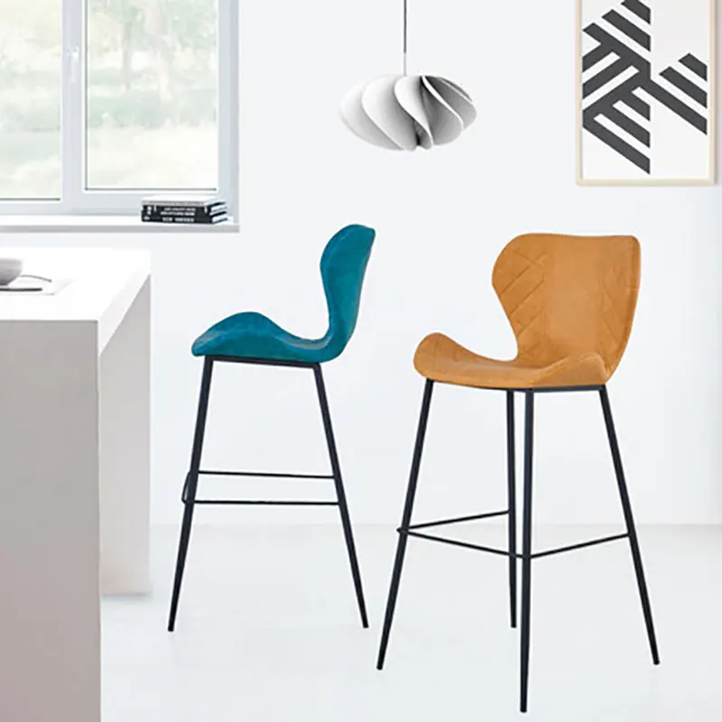 Европейский стул для бара современный железный простая Бытовая стойка две