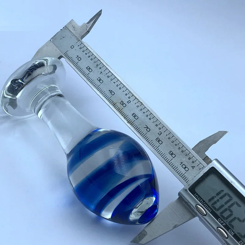 Анальная пробка из стекла Pyrex стеклянная для пениса эротические игрушки анальный