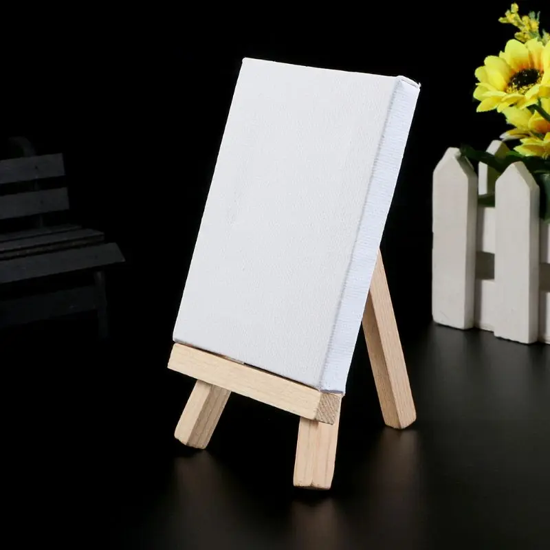 

Mini Natural Wood Cotton Easel Frame Display Holder For Art Painting Wedding Party Craft