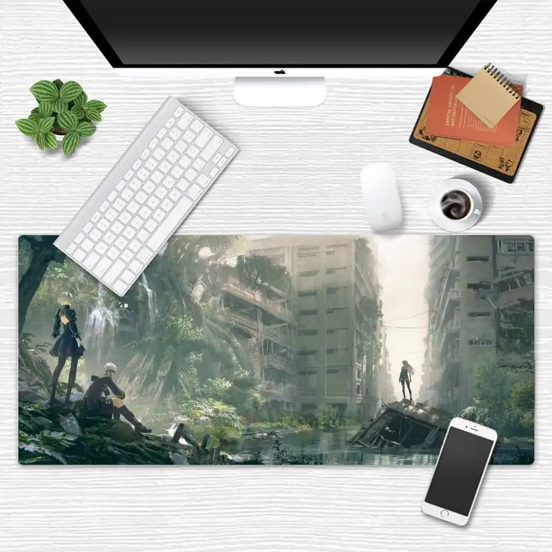 

nier game Unique Desktop Pad Game Mousepad X XL XXL Non-slip Cushion Thickness 2mm LockEdge equal LE