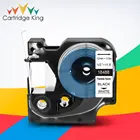 Гибкие нейлоновые ленты для этикеток 18488 совместимый с Dymo Rhino IND лента черный на белом 12 мм для производитель Этикеток Dymo Rhino 4200 5200 6000
