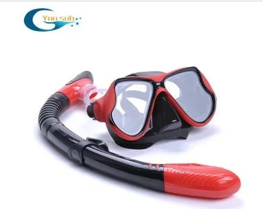 

Yonsub scuba diving Mask anti fog underwater spearfishing myopia lens optical Mask+Tube Set with Mask box Snorkeling Equipment