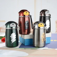 mini thermos cup cartoon dog vacuum flask coffee mug travel drink bottle office thermocup cute student cold hot water bottle