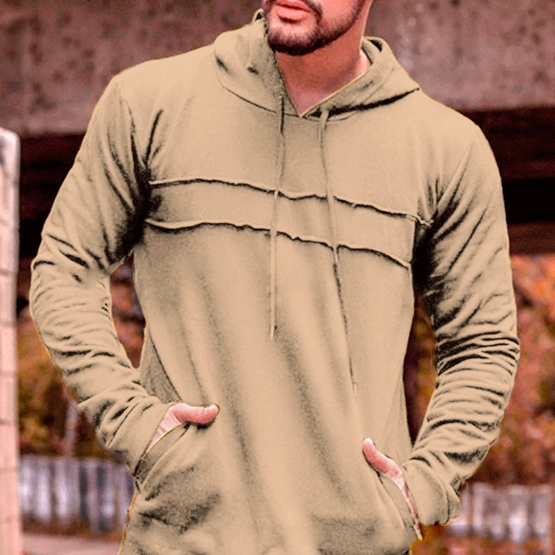 

Мужская однотонная толстовка, модная Новая мужская толстовка, толстовка в стиле хип-хоп на весну и осень-зиму, мужская толстовка с длинным р...