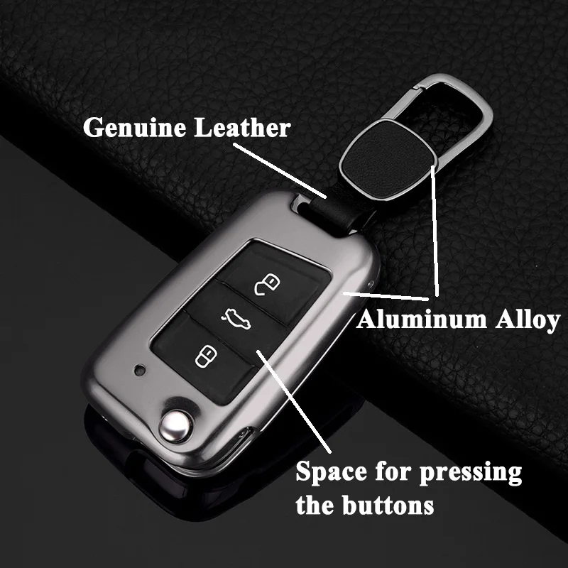 Чехол для автомобильного ключа SEEYULE Deluxe из алюминиевого сплава чехол защитные