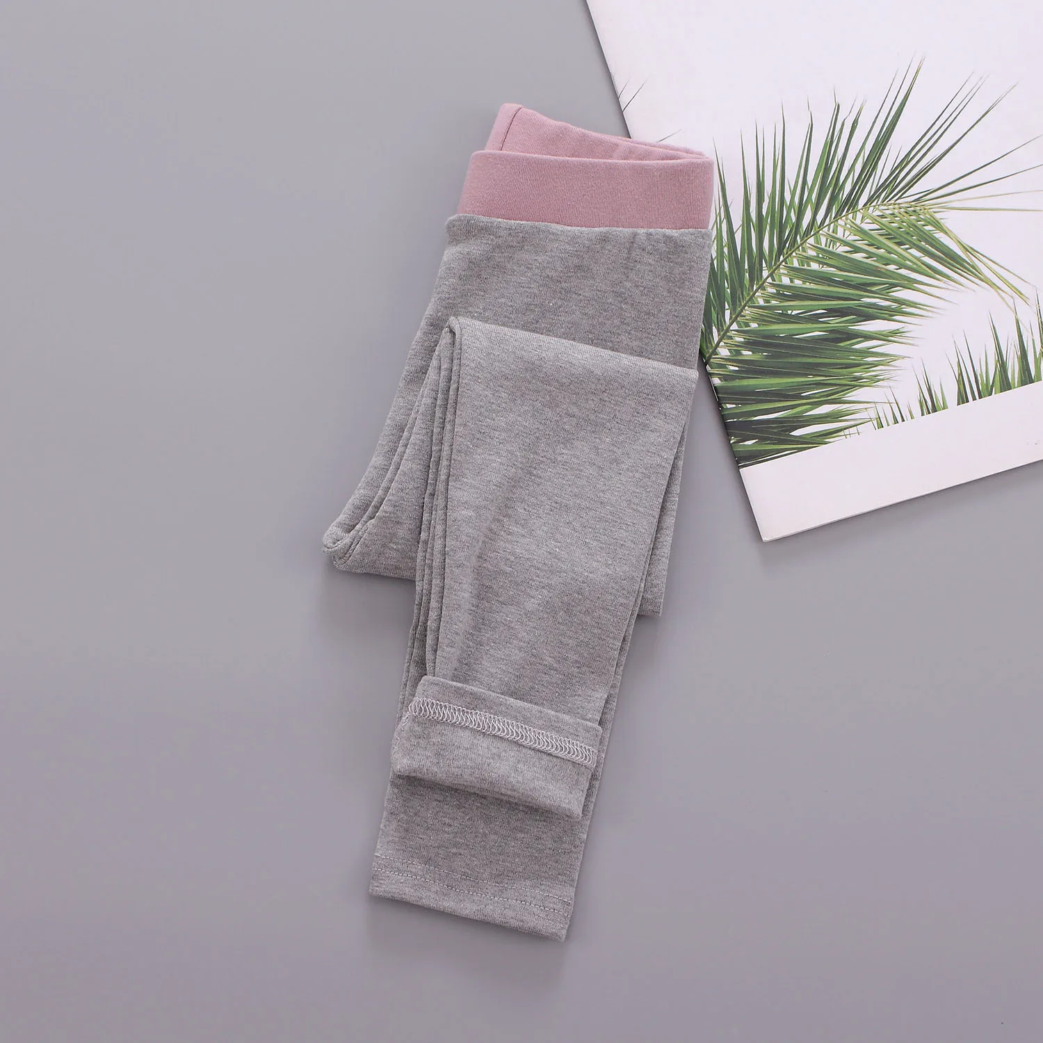 Pantalones pitillo el&aacute;sticos para ni&ntilde;os y ni&ntilde;as de 1 a 7 a&ntilde;os, mallas ajustadas de Color caramelo, ropa para primavera y oto&ntilde;o, 2021-5