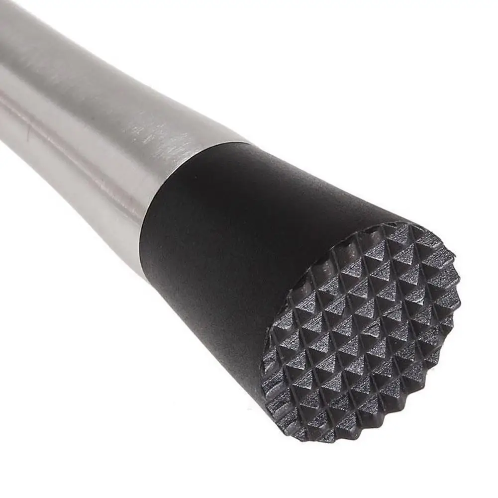 

DIY Drink Fruit Muddler Crushed Ice Maker Tool Silver Color Barware Mojito Cocktail Steel Cocktail Muddler Bar F1V6