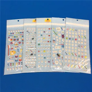 Стоматологический подарок, милый стоматологический подарок в форме активного зуба, мультяшный зуб, Сказочная пышная пластиковая наклейка для детей, альбом для скрапбукинга