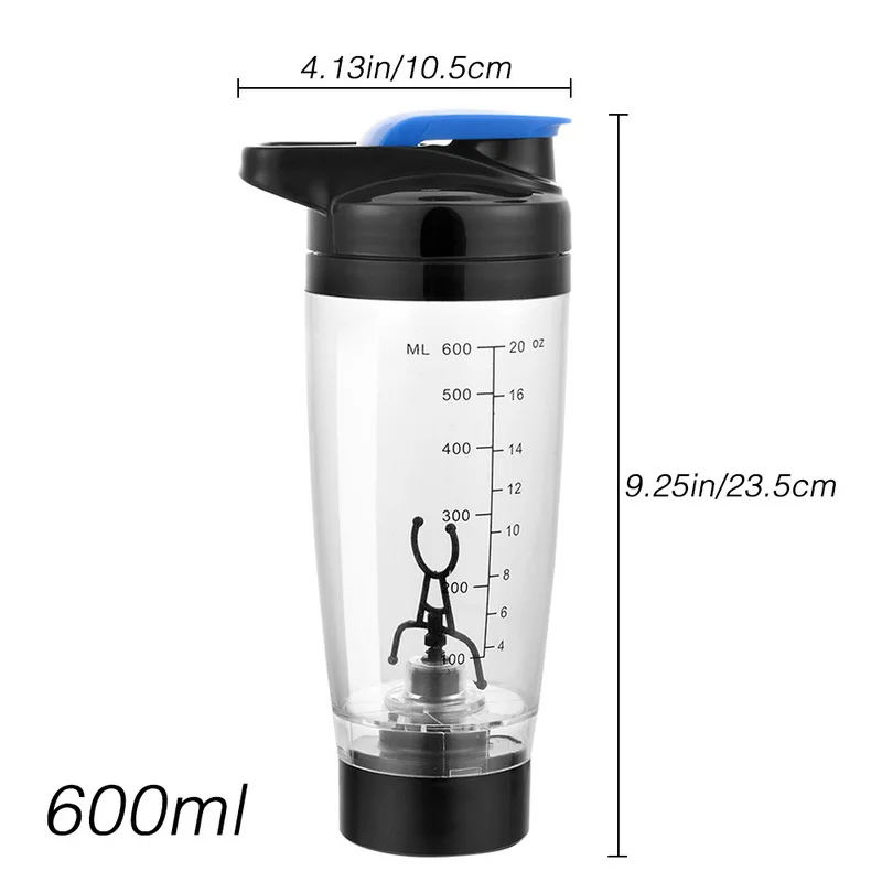 Горячая Sale600ml бутылка для воды портативная электрическая Автоматизация протеин автоматическое движение креативный Кофе Молоко умная бутылка для смешивания