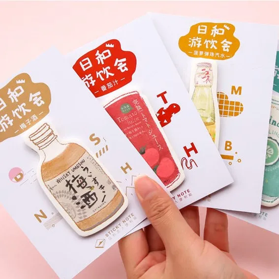 30 листов/подушечек милая тема для молочной бутылки блокнот с клейкой бумажной