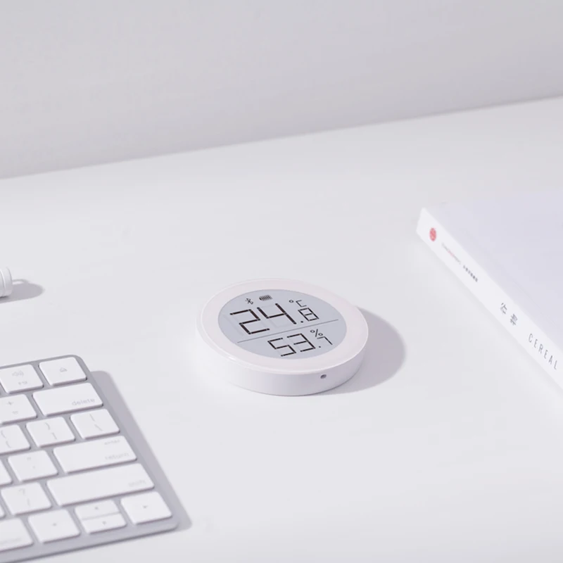 MIJIA QINGPING ЦИФРОВОЙ БЛЮТУЗ ТЕРМОМЕТР ГИГРОМЕТР 0~50 ЭЛЕКТРОННЫЙ ЧЕРНО-БЕЛЫЙ ЭКРАН 30 ДНЕЙ АВТОМАТИЧЕСКАЯ ЗАПИСЬ С ПРИЛОЖЕНИЕМ.