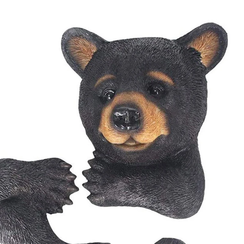 

Bear Sculpture Garden Decor Tree Huggers - Bear Tree Peeker Garden Ornament Outdoor Decor Yard Art