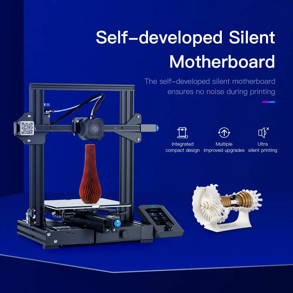 Creality 3D Ender 3 V2 3D Printer DIY Kit 3D Printer Full Metal Integrated Structure Motherboard Upgrade Ender 3 pro impresora