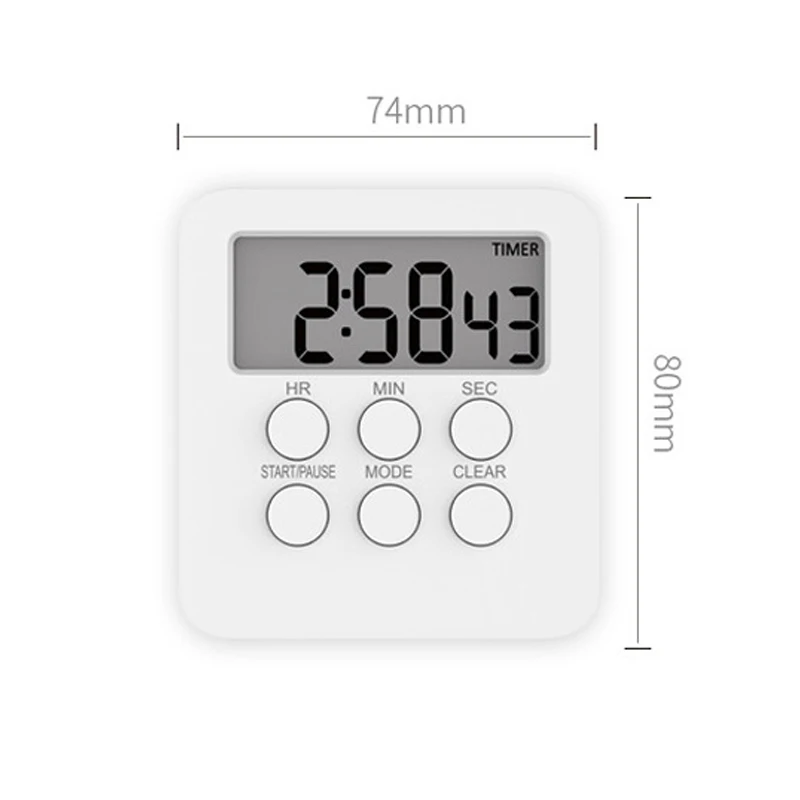 Digital Timer Count-Up and Count Down Time Clock AlarmClock Magnetic Backing Stand Hanging Hole for Cooking School Gym | Инструменты