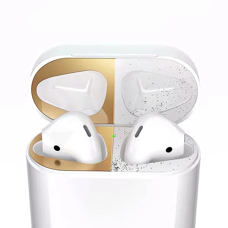 Для Apple Air Pods металлическая защита от пыли наклейка Bluetooth наушники поколение 1 2