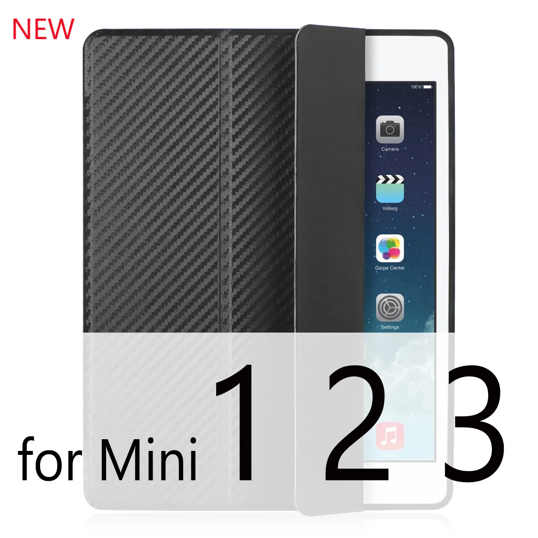 Cool Black Mini 123 Чехол для iPad Mini 4 3 2 1 чехол из искусственной кожи Силиконовый мягкий чехол для iPad Mini 2 5 чехол Funda - Цвет: Cool Black Mini 123