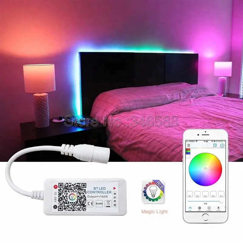 Magic Home Mini BT Mesh Bluetooth RGBW светодиодный контроллер постоянного тока 12 В 24 в управление через приложение для телефона Alexa Google Home Голосовое управление для RGBW полосы