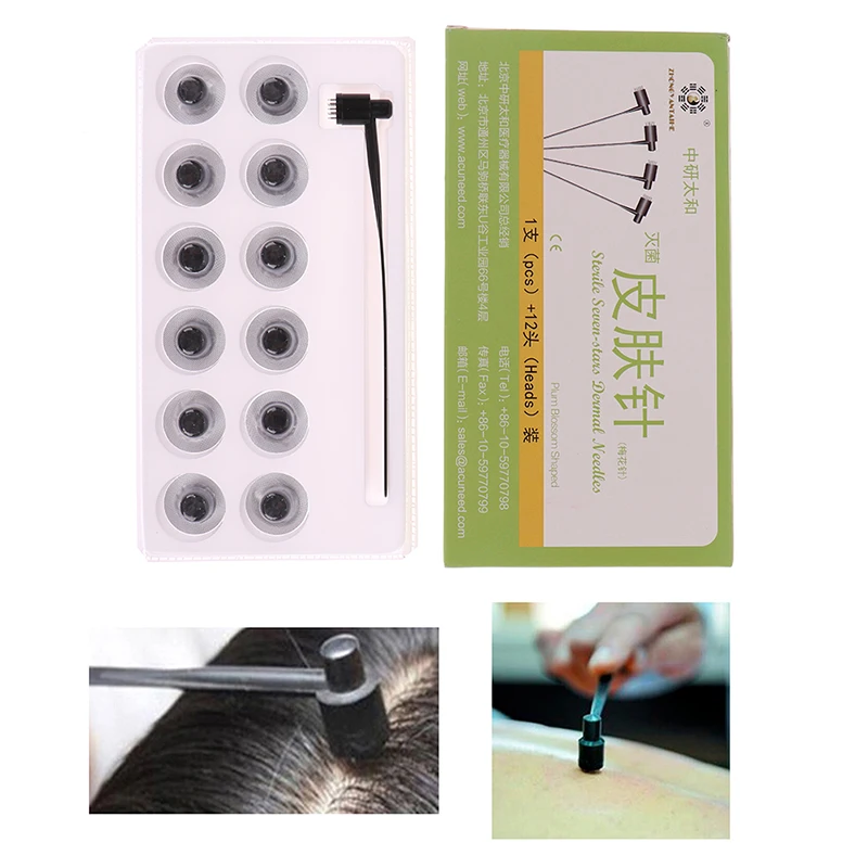 

13Head Dermal Needle Bloodletting Blood Hammer Lancet Acupuncture Needle Massage 100% brand new and high quality