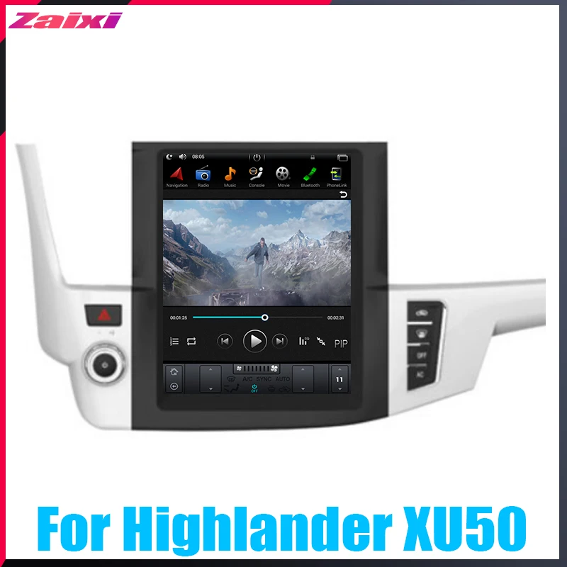 Автомобильный мультимедийный GPS-навигатор Android для Toyota Highlander XU50 2014 2015 2016 2017 2018 2019