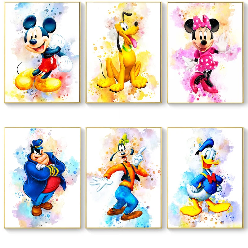 

Disney Full Diamond Embroidery Mickey Mouse and Donald Duck Diamond Painting DIY Diamond Mosaic Cross Stitch Kit for Home Decor