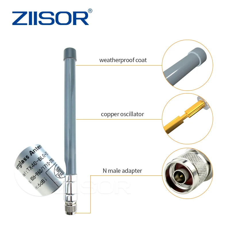 Outdoor 4G LTE Antenna Wifi N Male High Gain Omnidirectional 4G Antennas for Gateway Router Base Station Aerial Wifi Extender