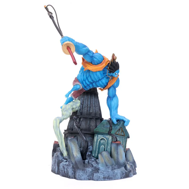 Kaufen Ein Stück GK Affe D Luffy Nightmare Bule Ver. Anime Action Figure Modell 42cm Statue Sammlung Spielzeug Desktop Dekoration Figma