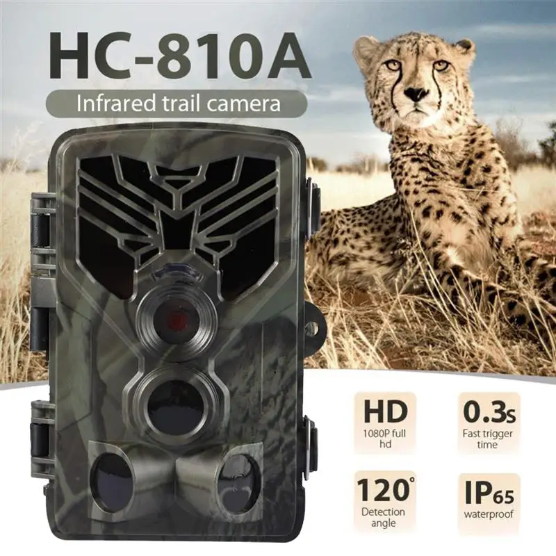 

HC-810A Hunting Wildlife Camera 1080P 20MP HD Scouting Trail Camera Wildview 3 PIR Motion Night Vision Camera Home Safe Game Cam