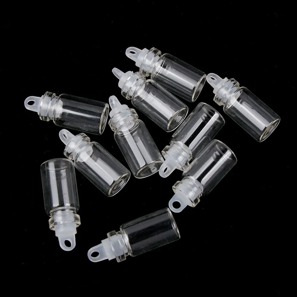 10 шт 1 мл маленькие пустые прозрачные Стекло желая дрейфующая бутылка бутылки