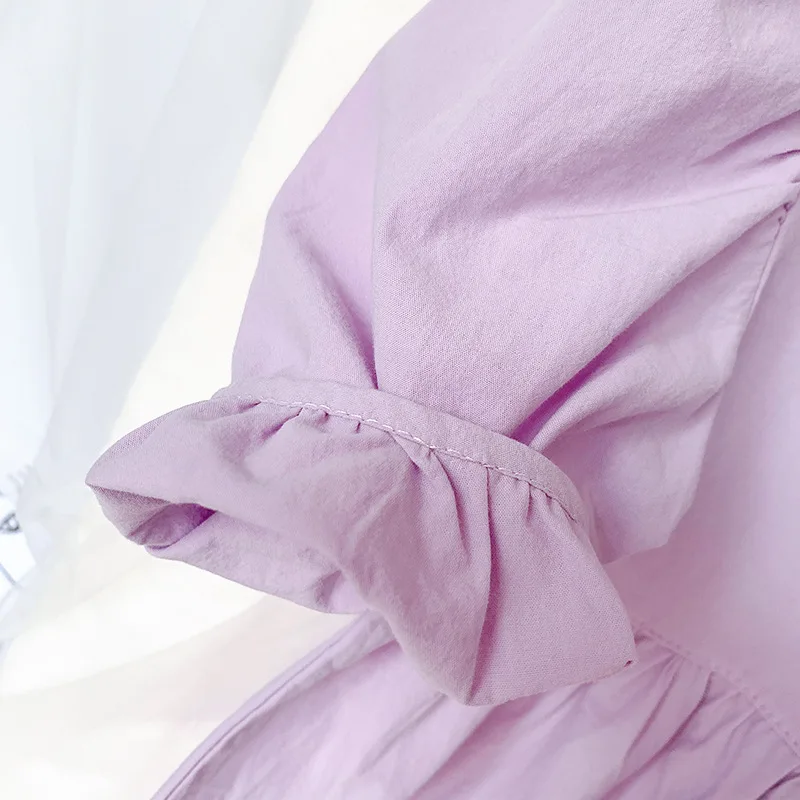 

Korean Baby Clothes Summer New Fashion Princess Dress Solid Color Cotton Skirt Toddler Girl Dresses Baby Girl Clothing