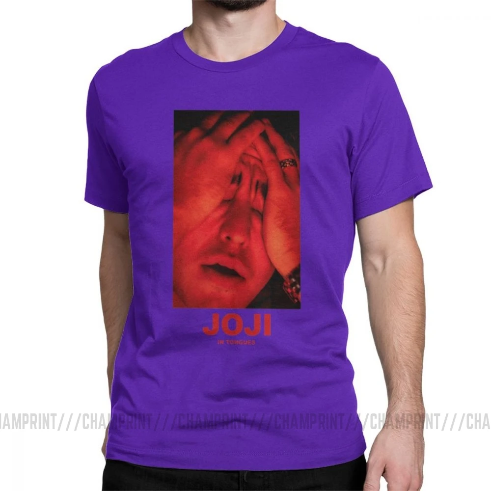 Мужская футболка Joji, грязный Франк, розовый Guy Meme, японский Ютуб, хлопок, безумные футболки с коротким рукавом, летняя футболка - Цвет: Фиолетовый