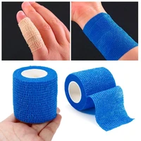 2 5 10cm first aid medical bandage survival safety compression self adhesive elastic bandage gauze tape dressing wrap tape rolls