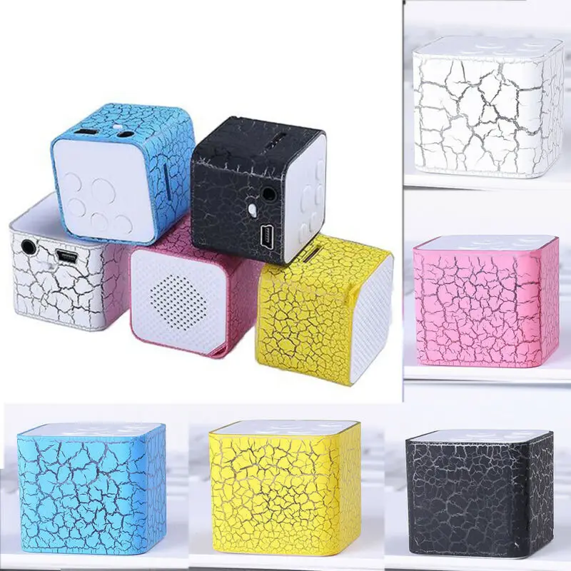 Новый беспроводной мини динамик USB цветной светодиодный портативный звуковая