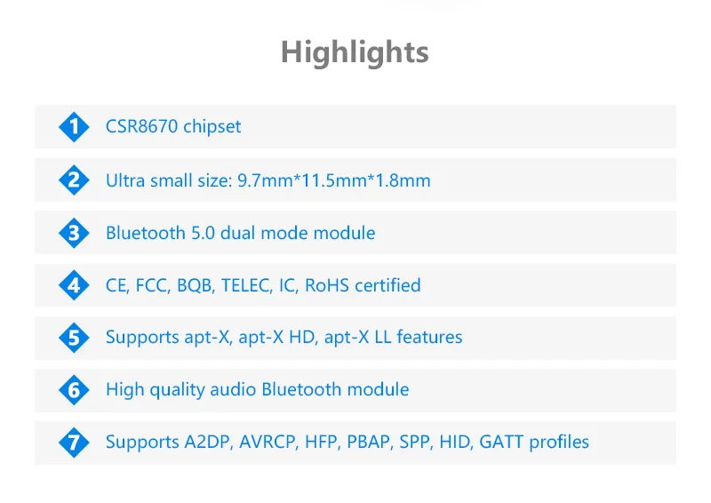 FEASYCOM Bluetooth аудио и данные макетная плата для CSR8670 чип модуль FSC BT802|Беспроводные
