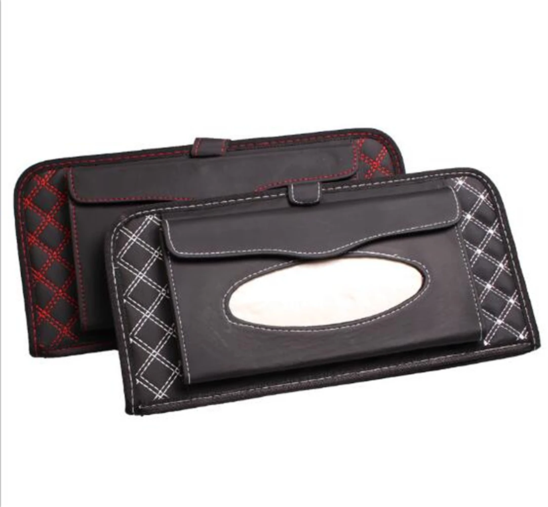 

Кожаная автомобильная коробка для салфеток, автомобильный держатель для аксессуаров, креативный съемный органайзер для автомобиля