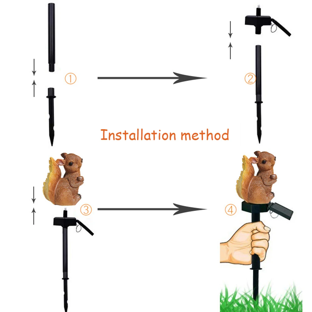Лампа садовая светодиодная на солнечной батарее светильник для газона с