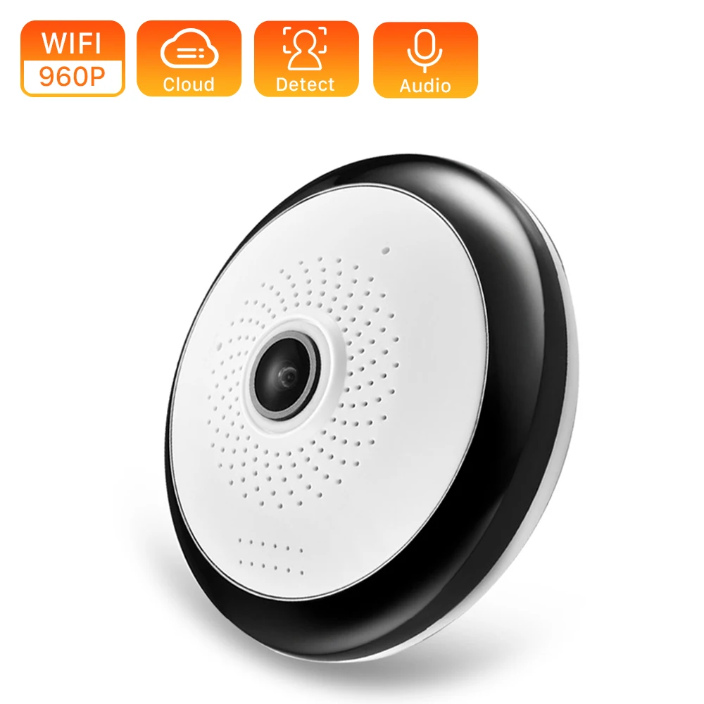 ANBIIX HD 960P рыбий глаз VR панорамная камера на 360 градусов Беспроводная Wi Fi IP для