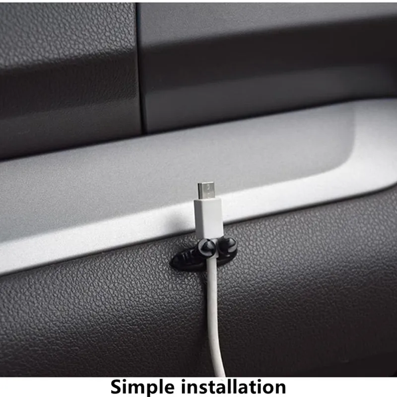 Автомобильный Кабель зажимы органайзера силиконовые наклейки для ТАТА Ария болт