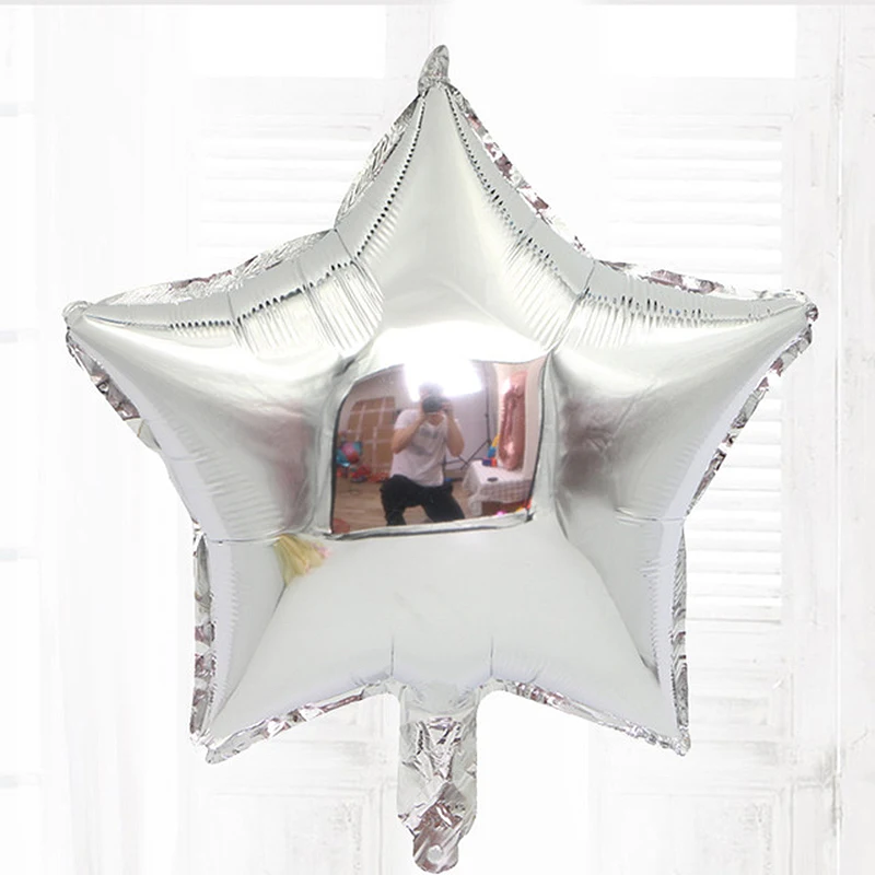 Фольгированный шар звезда 18 дюймов золотой