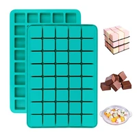 household kitchen cake mold cavity cube square caramel candy silicone truffle chocolate jelly ice tray mold baking tool