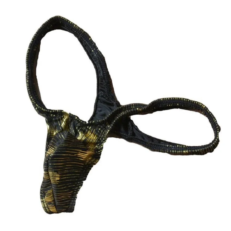 Мужское сексуальное нижнее белье с низкой посадкой крутые стринги принтом и