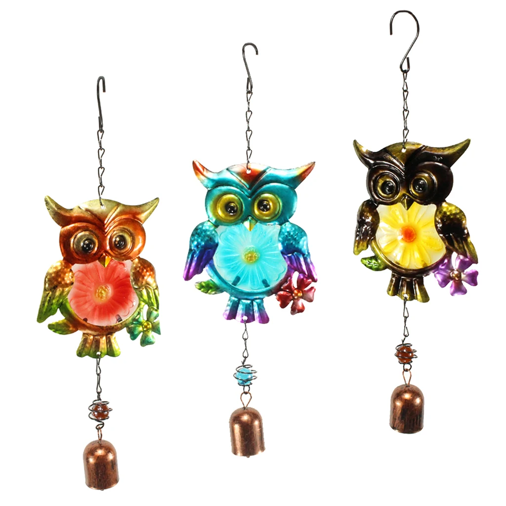 Owl Wind Chimes Metal Elegant Wind Chime for Friends, Family