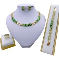 dubai bridal fashion jewelry nigeria jewelry sets for women wedding necklace bracelet earrings ring for women jewelry