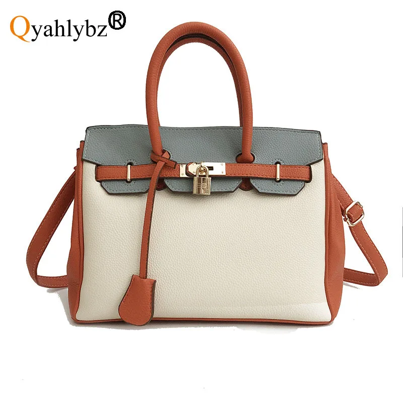 

Qyahlybz band female luxury designer handbag large capacity shoulder bag for woman leather crossbody bags bolsa feminina