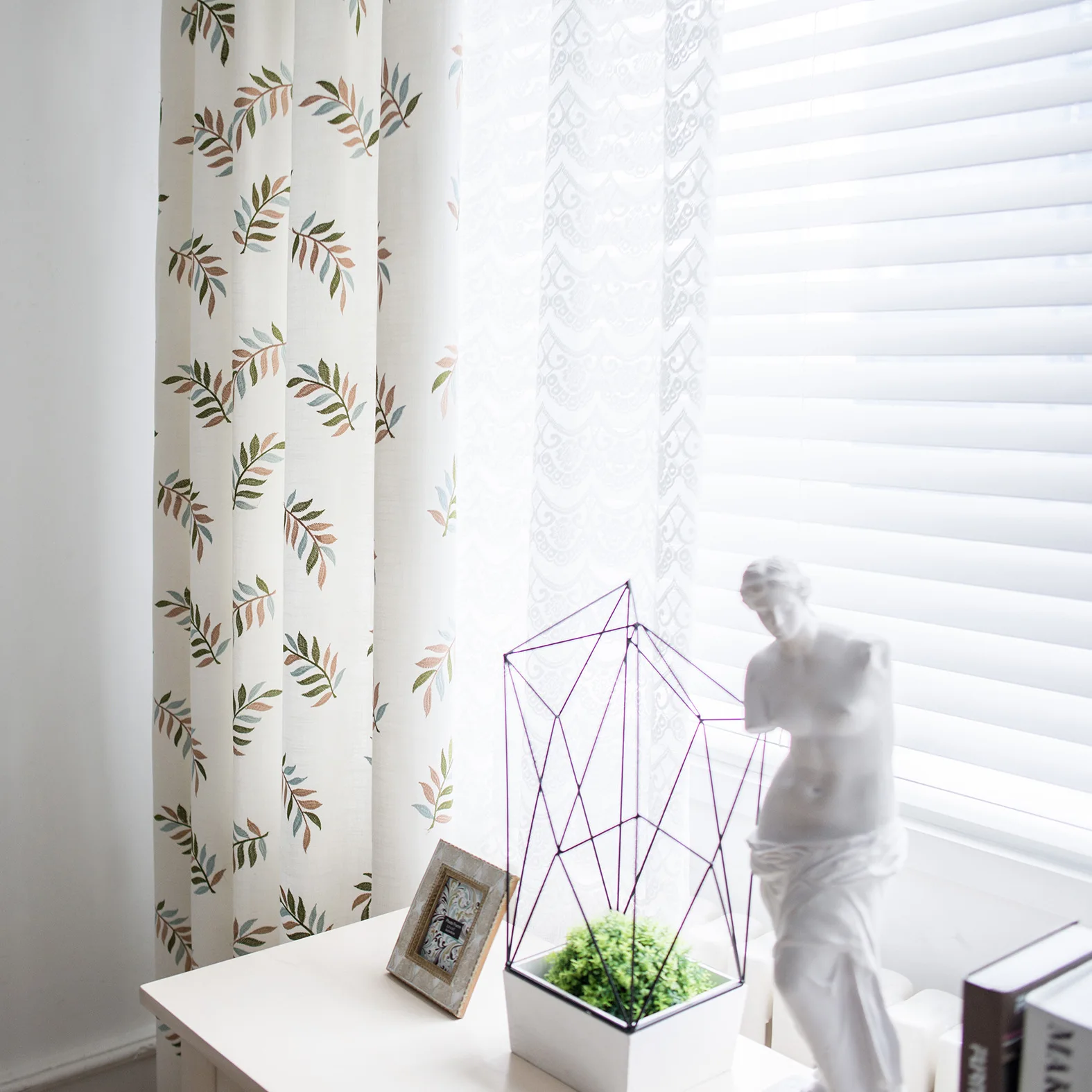 Занавеска ткань занавеска s для спальни Современные Простые имитация хлопка