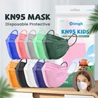 Детская цветная маска FFP2 FPP2 neгра для детей KN95 сертифицированная маска с рыбой защитная маска для детей FFP2MASK для детей PFF2