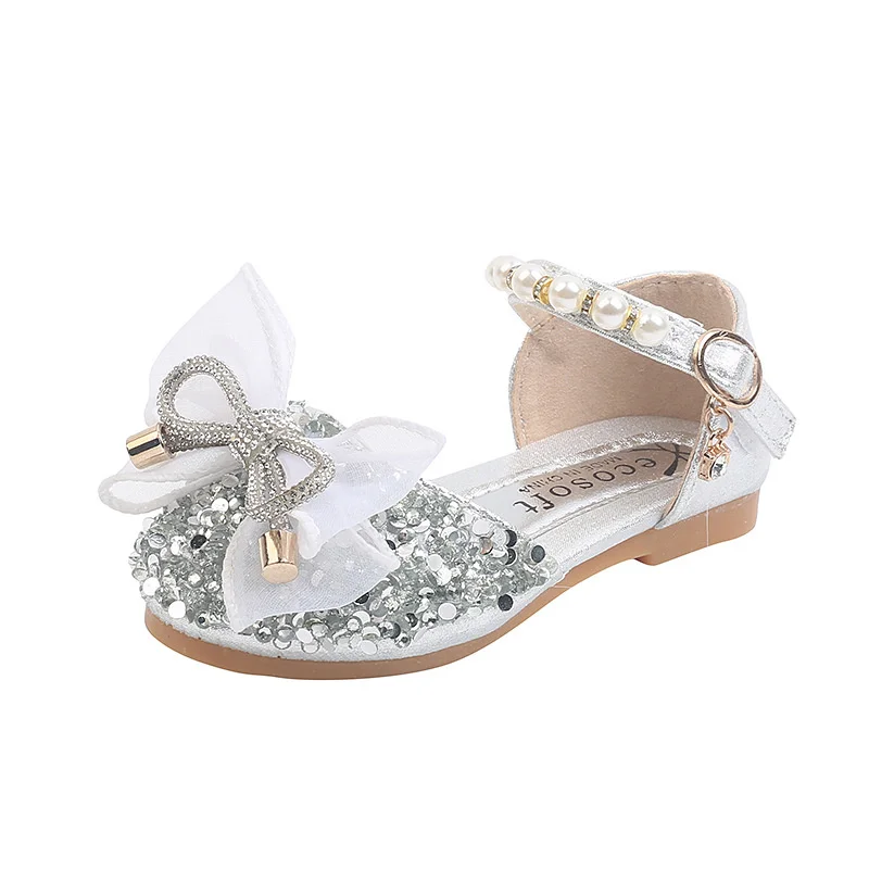 

Girls sandals 2021 new summer fashion little girl princess sandals children bow sandals baby shoes