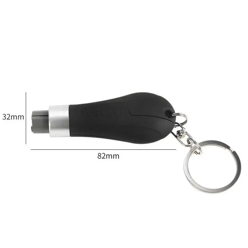 Аварийный комплект мини молоток безопасности кольцо для ключей разбрызгиватель